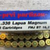 PRVI PARTIZAN 338 LAPUA MAGNUM, 250 GR. FMJ BT AMMO, FULL BOX, JAMES EARL JONES COLLECTION #5-11235-PF