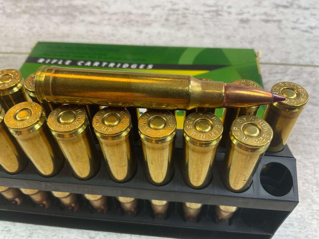 REMINGTON PREMIER BALLISTIC TIP 338 WINCHESTER MAGNUM, 200 GR. NOSLER BALLISTIC TIP AMMO, FULL BOX, JAMES EARL JONES COLLECTION #5-11237-PF