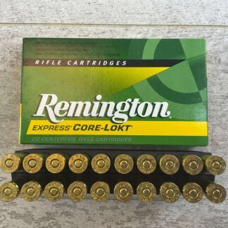 REMINGTON EXPRESS CORE-LOKT 338 WINCHESTER MAGNUM, 225 GR. PTO SP AMMO, JAMES EARL JONES COLLECTION #5-11238-PF