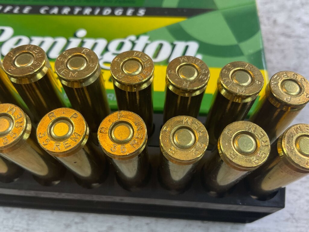 REMINGTON EXPRESS CORE-LOKT 35 REMINGTON, 150 GR. PTD SP AMMO, FULL BOX, JAMES EARL JONES COLLECTION #5-11240-PF