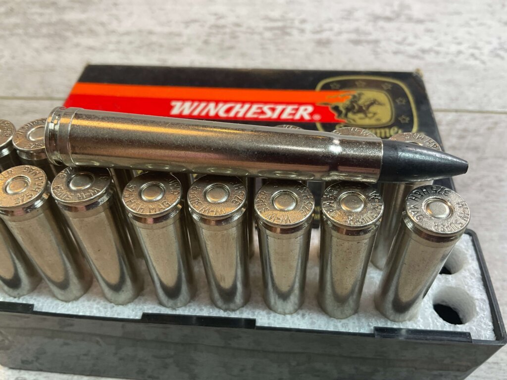 WINCHESTER SUPREME FAILSAFE 375 H&H MAGNUM, 270 GR. FS AMMO, QTY 19, JAMES EARL JONES COLLECTION #5-11243-PF