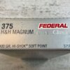 FEDERAL CLASSIC 375 H&H MAGNUM, 300 GR. HI-SHOK SP AMMO, FULL BOX, JAMES EARL JONES COLLECTION #5-11245-PF