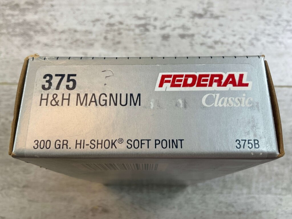 FEDERAL CLASSIC 375 H&H MAGNUM, 300 GR. HI-SHOK SP AMMO, FULL BOX, JAMES EARL JONES COLLECTION #5-11245-PF