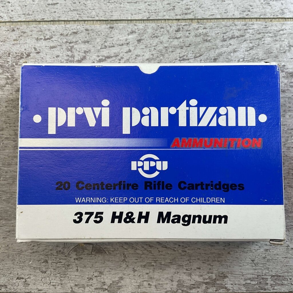 PRVI PARTIZAN 375 H&H MAGNUM, 300 GR. FMJ RN AMMO, FULL BOX, JAMES EARL JONES COLLECTION #5-11247-PF
