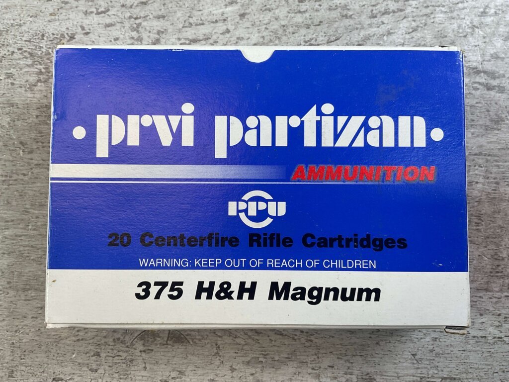 PRVI PARTIZAN 375 H&H MAGNUM, 300 GR. FMJ RN AMMO, FULL BOX, JAMES EARL JONES COLLECTION #5-11247-PF