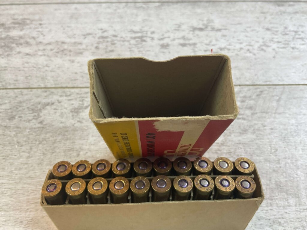 WINCHESTER 401 WINCHESTER SELF-LOADING, 200 GR. SP AMMO, FULL BOX, JAMES EARL JONES COLLECTION #5-11249-PF