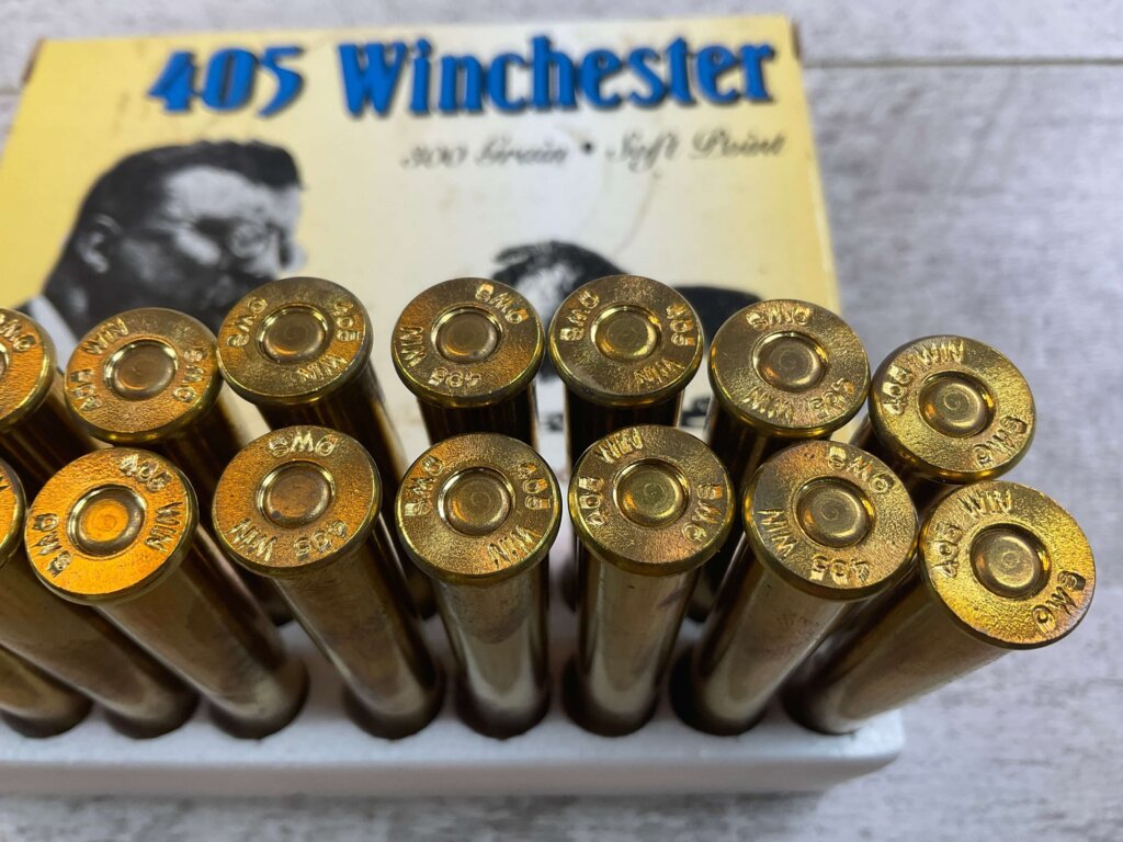 OLD WESTERN SCROUNGER LIMITED EDITION 405 WINCHESTER, 300 GR. SP SMOKELESS AMMO, FULL BOX, JAMES EARL JONES COLLECTION #5-11252-PF
