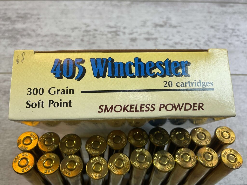 OLD WESTERN SCROUNGER LIMITED EDITION 405 WINCHESTER, 300 GR. SP SMOKELESS AMMO, FULL BOX, JAMES EARL JONES COLLECTION #5-11252-PF
