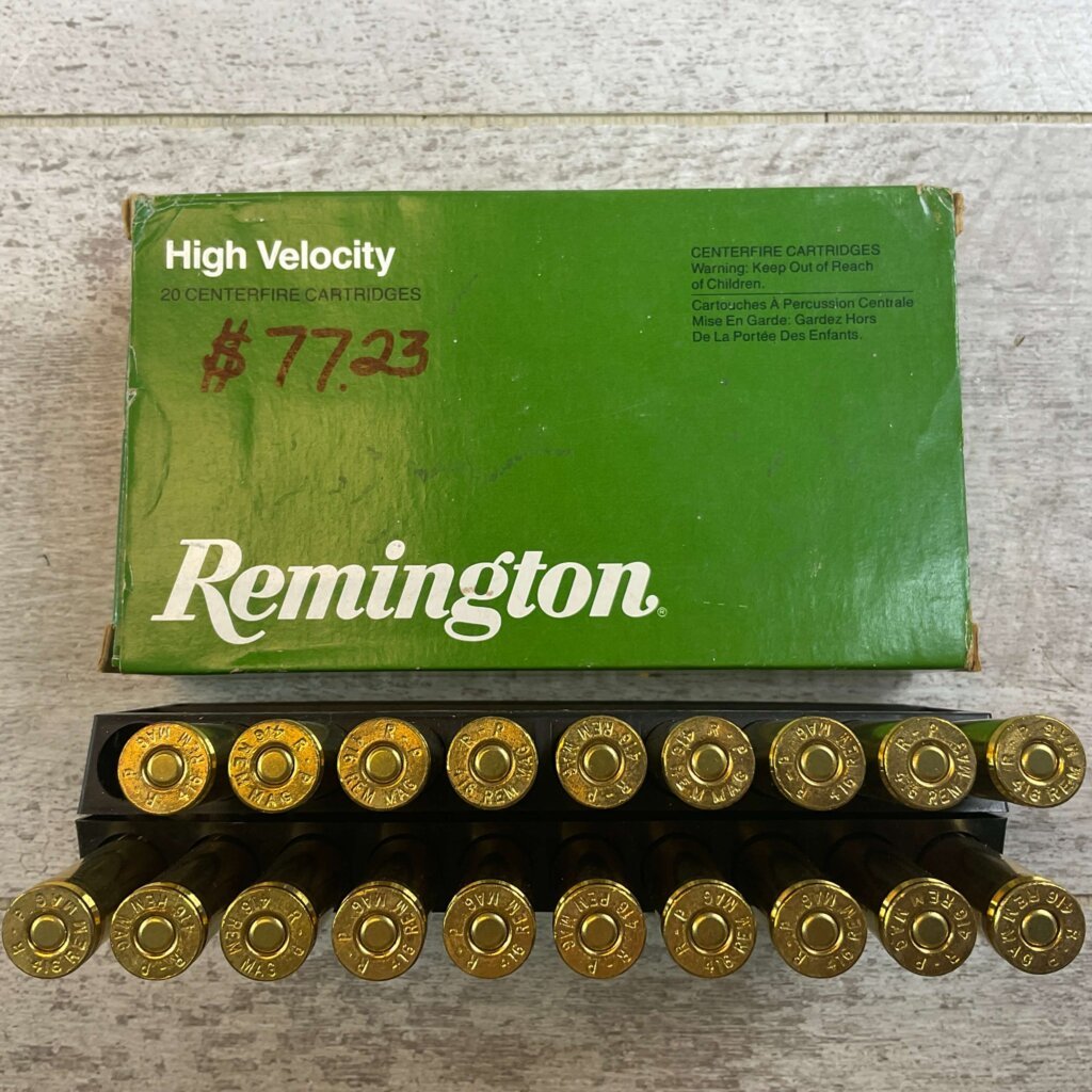 REMINGTON 416 REMINGTON MAGNUM, 400 GR. SWIFT A-FRAME PTD SP AMMO, QTY 19, JAMES EARL JONES COLLECTION #5-11253-PF