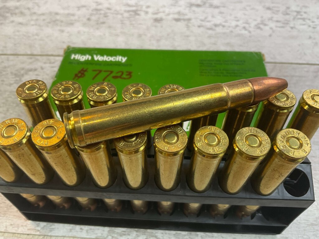 REMINGTON 416 REMINGTON MAGNUM, 400 GR. SWIFT A-FRAME PTD SP AMMO, QTY 19, JAMES EARL JONES COLLECTION #5-11253-PF