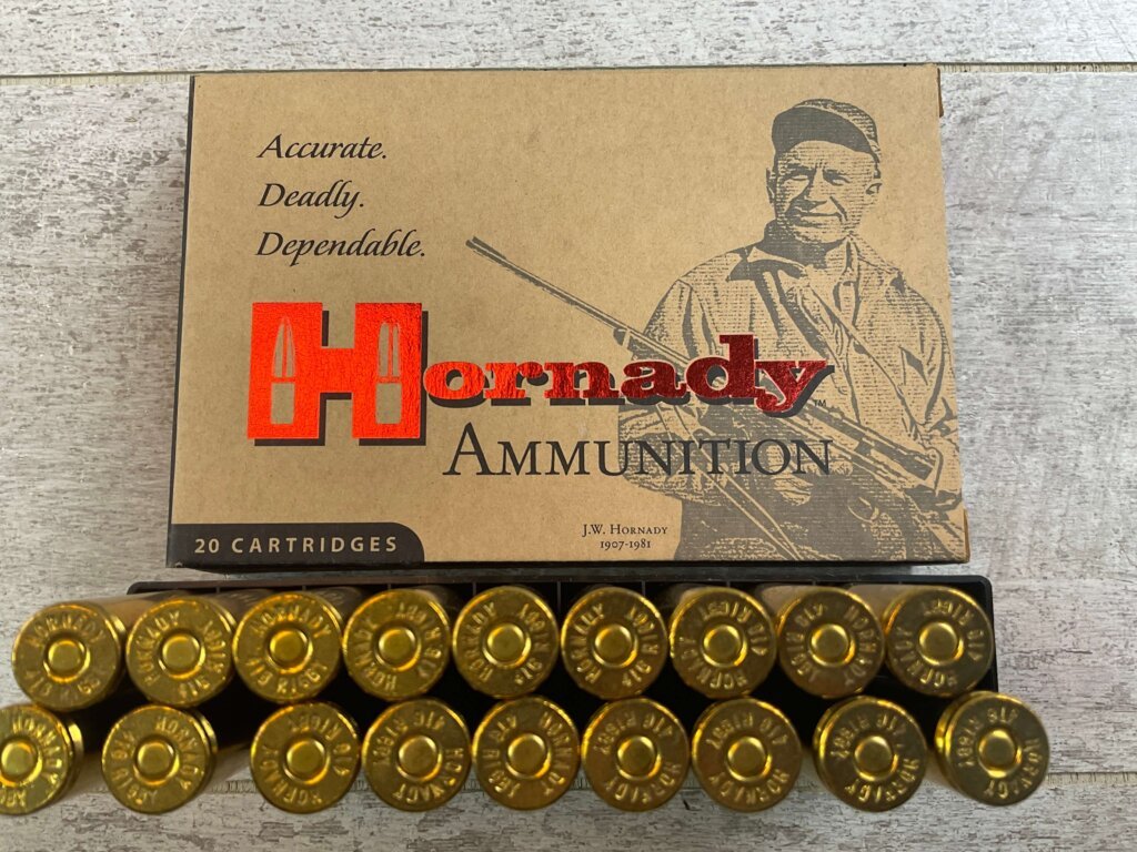 HORNADY CUSTOM 416 RIGBY, 400 GR. FMJ/ENC AMMO, QTY 18, JAMES EARL JONES COLLECTION #5-11255-PF