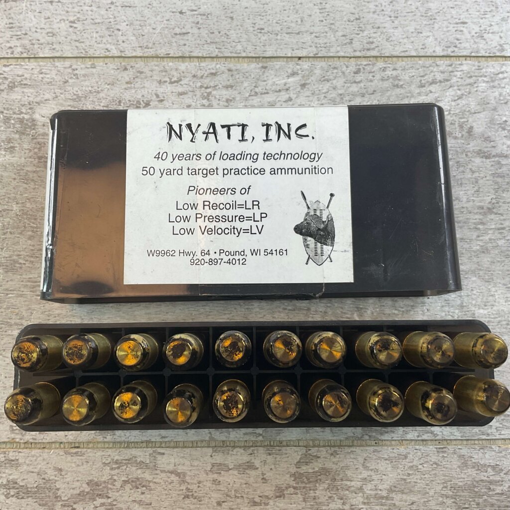 NYATI INC. 458 WINCHESTER MAGNUM, 500 GR. BARNES SOLID RN AMMO, FULL BOX, JAMES EARL JONES COLLECTION #5-11266-PF