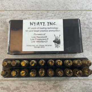 NYATI INC. 458 WINCHESTER MAGNUM, 500 GR. BARNES SOLID RN AMMO, FULL BOX, JAMES EARL JONES COLLECTION #5-11266-PF