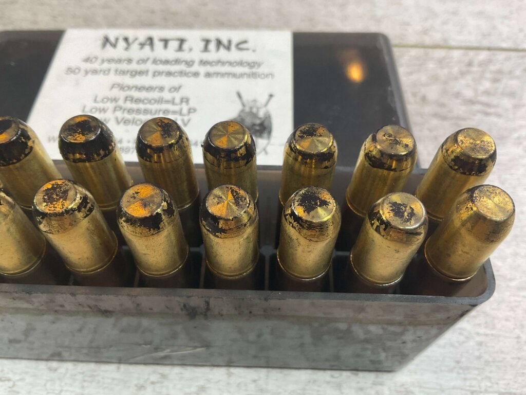 NYATI INC. 458 WINCHESTER MAGNUM, 500 GR. BARNES SOLID RN AMMO, FULL BOX, JAMES EARL JONES COLLECTION #5-11266-PF