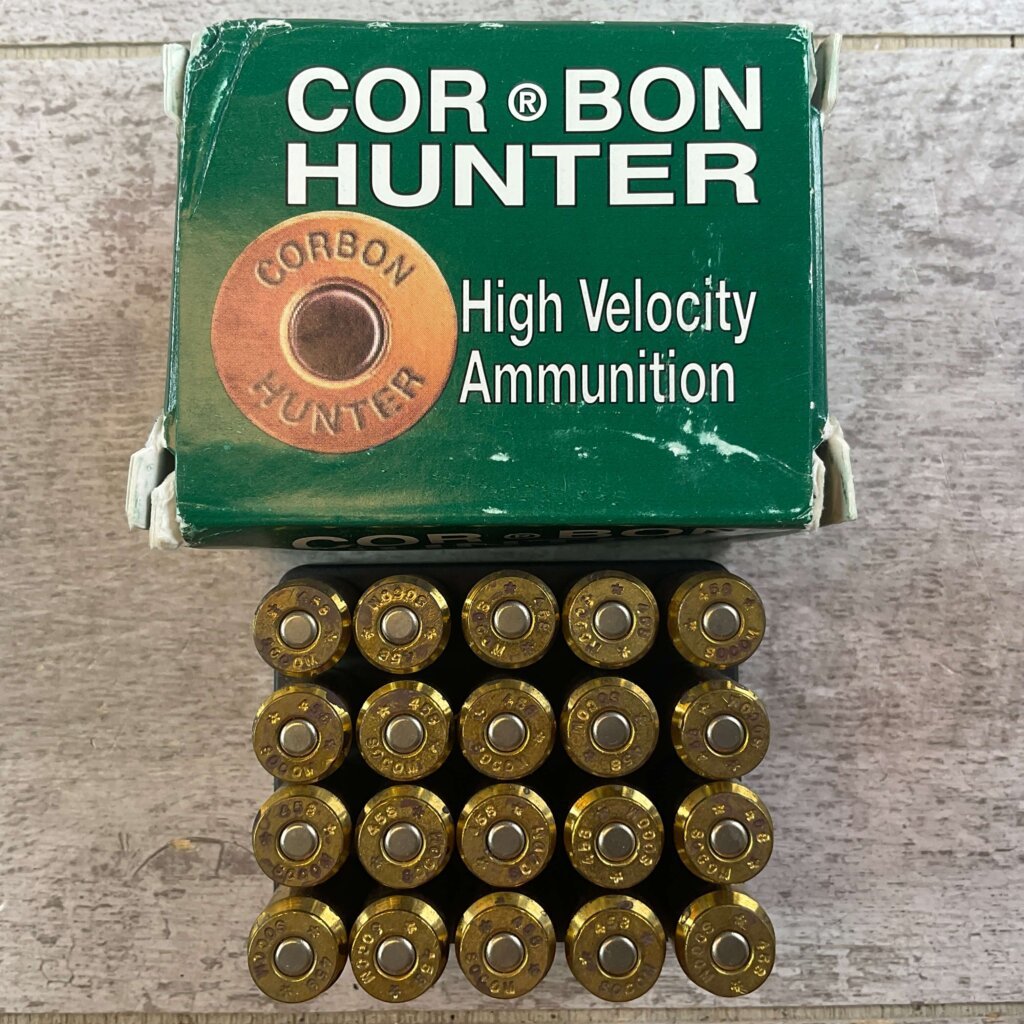 COR-BON HUNTER 458 SOCOM, 300 GR. JHP AMMO, FULL BOX, JAMES EARL JONES COLLECTION #5-11271-PF