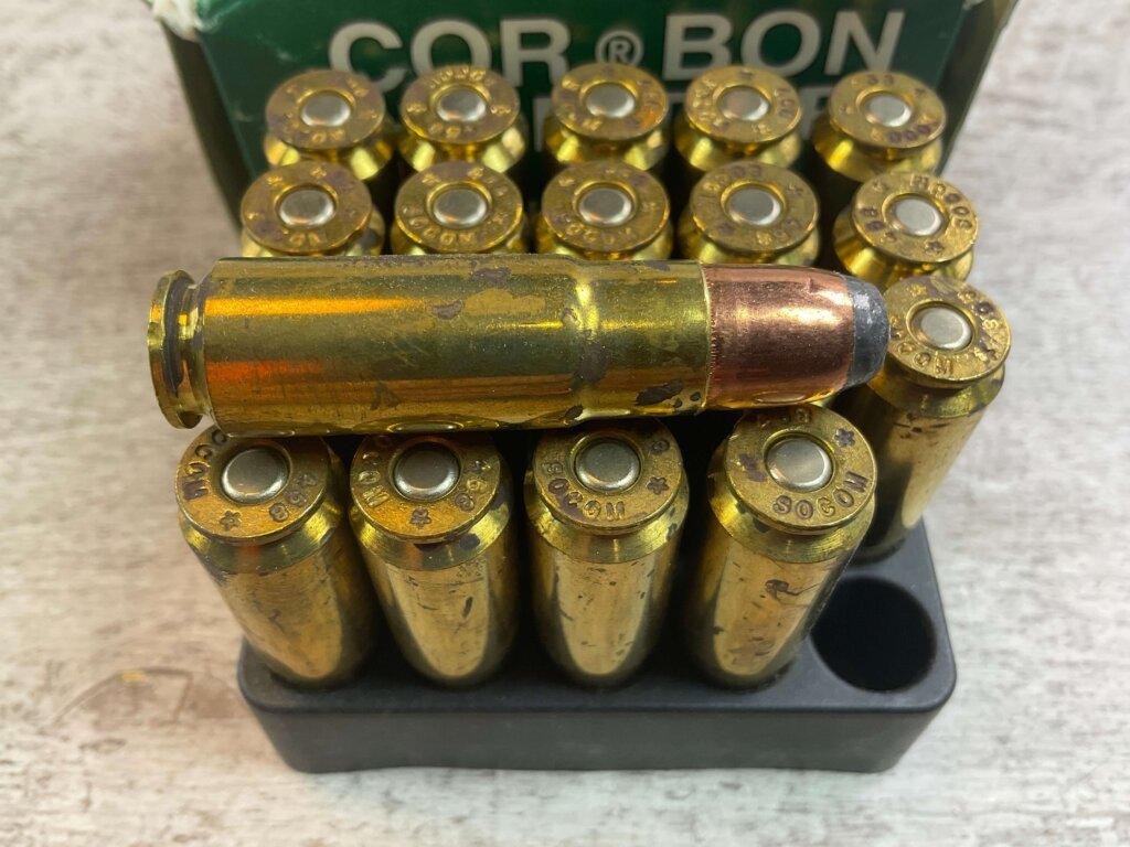 COR-BON HUNTER 458 SOCOM, 300 GR. JHP AMMO, FULL BOX, JAMES EARL JONES COLLECTION #5-11271-PF