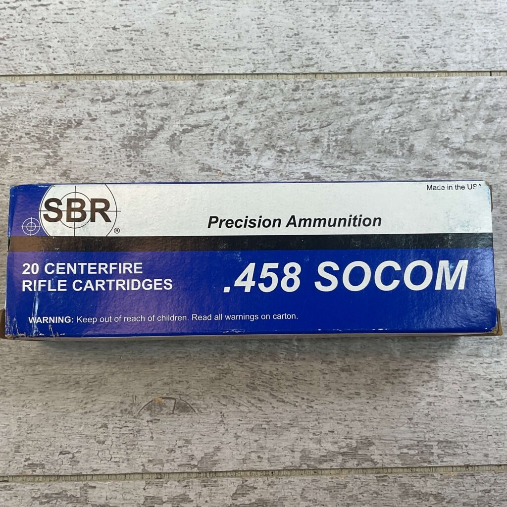 SBR 458 SOCOM, 350 GR. FMJ MOLY COATED AMMO, FULL BOX, JAMES EARL JONES COLLECTION #5-11272-PF