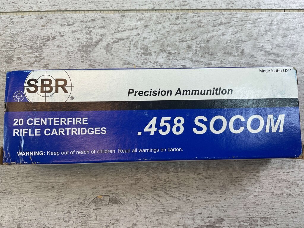 SBR 458 SOCOM, 350 GR. FMJ MOLY COATED AMMO, FULL BOX, JAMES EARL JONES COLLECTION #5-11272-PF