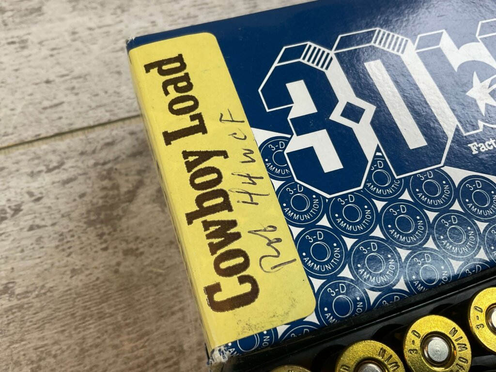 3D BLUE COWBOY LOAD 44-40 WINCHESTER, 200 GR. FLAT POINT AMMO, FULL BOX, JAMES EARL JONES COLLECTION #5-11274-PF