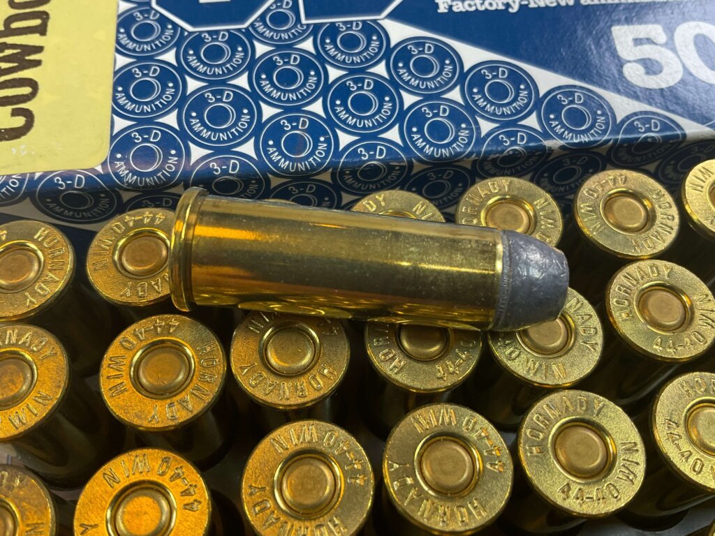 3D BLUE COWBOY LOAD 44-40 WINCHESTER, 200 GR. RN AMMO, FULL BOX, JAMES EARL JONES COLLECTION #5-11275-PF