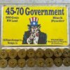 OLD WESTERN SCROUNGER 45-70 GOVT., 500 GR. RN LEAD, BLACK POWDER AMMO, FULL BOX, JAMES EARL JONES COLLECTION #5-11276-PF