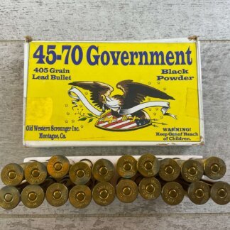 OLD WESTERN SCROUNGER 45-70 GOVT., 405 GR. LEAD BULLET, BLACK POWDER AMMO, JAMES EARL JONES COLLECTION #5-11277-PF