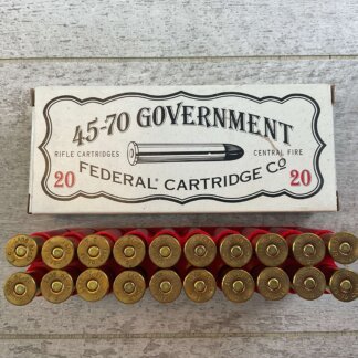 FEDERAL 45-70 GOVT., 405 GR. CAST LEAD AMMO, VINTAGE FULL BOX, JAMES EARL JONES COLLECTION #5-11279-PF