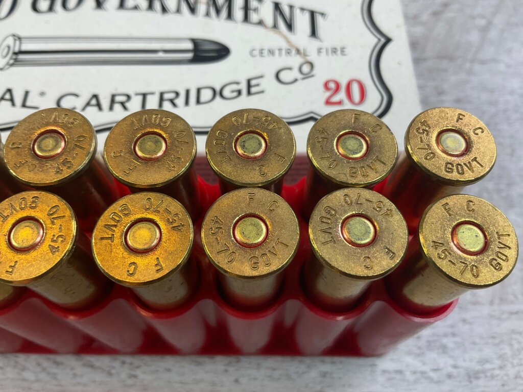 FEDERAL 45-70 GOVT., 405 GR. CAST LEAD AMMO, VINTAGE FULL BOX, JAMES EARL JONES COLLECTION #5-11279-PF