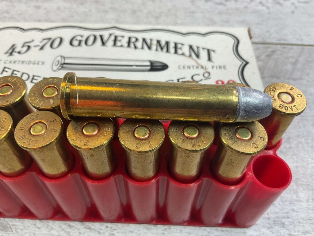 FEDERAL 45-70 GOVT., 405 GR. CAST LEAD AMMO, VINTAGE FULL BOX, JAMES EARL JONES COLLECTION #5-11279-PF