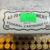 FEDERAL 45-70 GOVT., 405 GR. CAST LEAD AMMO, VINTAGE FULL BOX, JAMES EARL JONES COLLECTION #5-11279-PF
