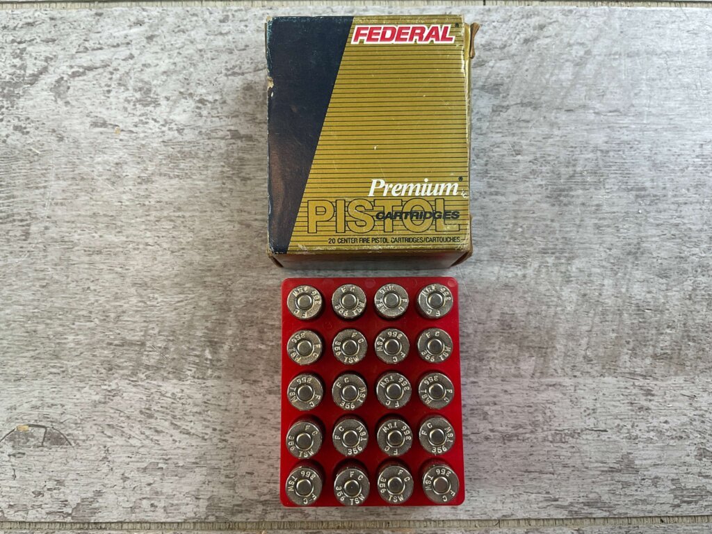 FEDERAL PREMIUM 356 TSW, 135 GR. HYDRA-SHOK JHP AMMO, FULL BOX, JAMES EARL JONES COLLECTION #5-11290-PF
