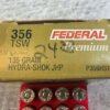 FEDERAL PREMIUM 356 TSW, 135 GR. HYDRA-SHOK JHP AMMO, FULL BOX, JAMES EARL JONES COLLECTION #5-11290-PF