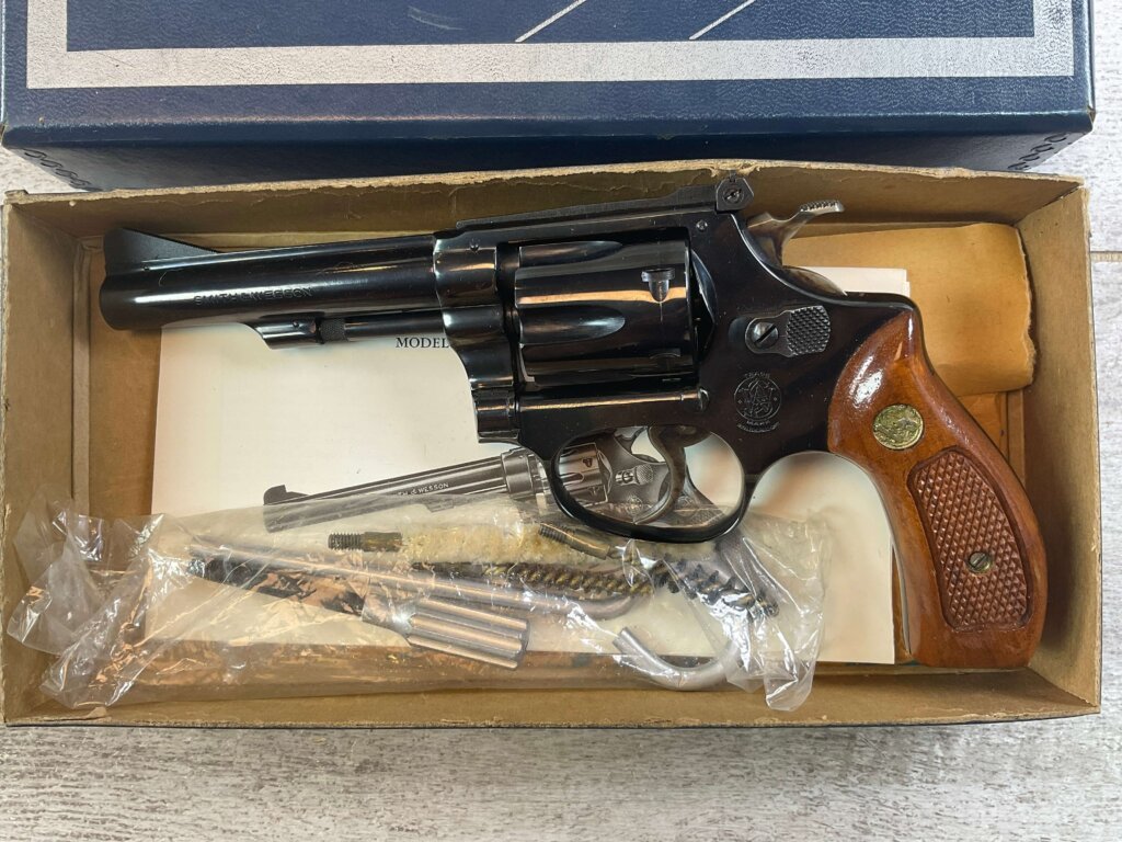 SMITH & WESSON S&W MODEL 34-1 .22LR 4" BBL REVOLVER IN BOX & MINTY #6-07038-PF