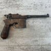 MAUSER C96 BROOMHANDLE 7.63 SEMI AUTO PISTOL #6-07500-JV
