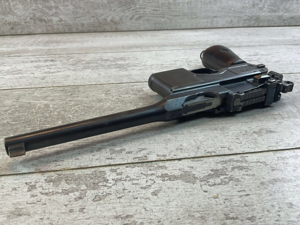 MAUSER C96 BROOMHANDLE 7.63 SEMI AUTO PISTOL #6-07500-JV