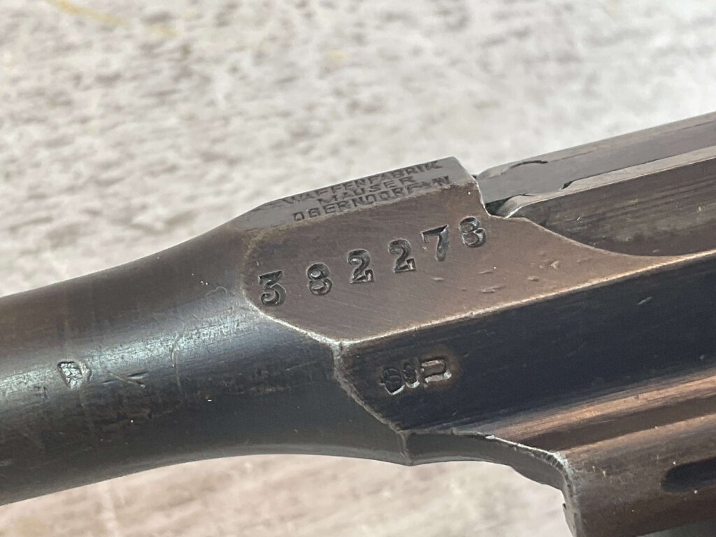 MAUSER C96 BROOMHANDLE 7.63 SEMI AUTO PISTOL #6-07500-JV