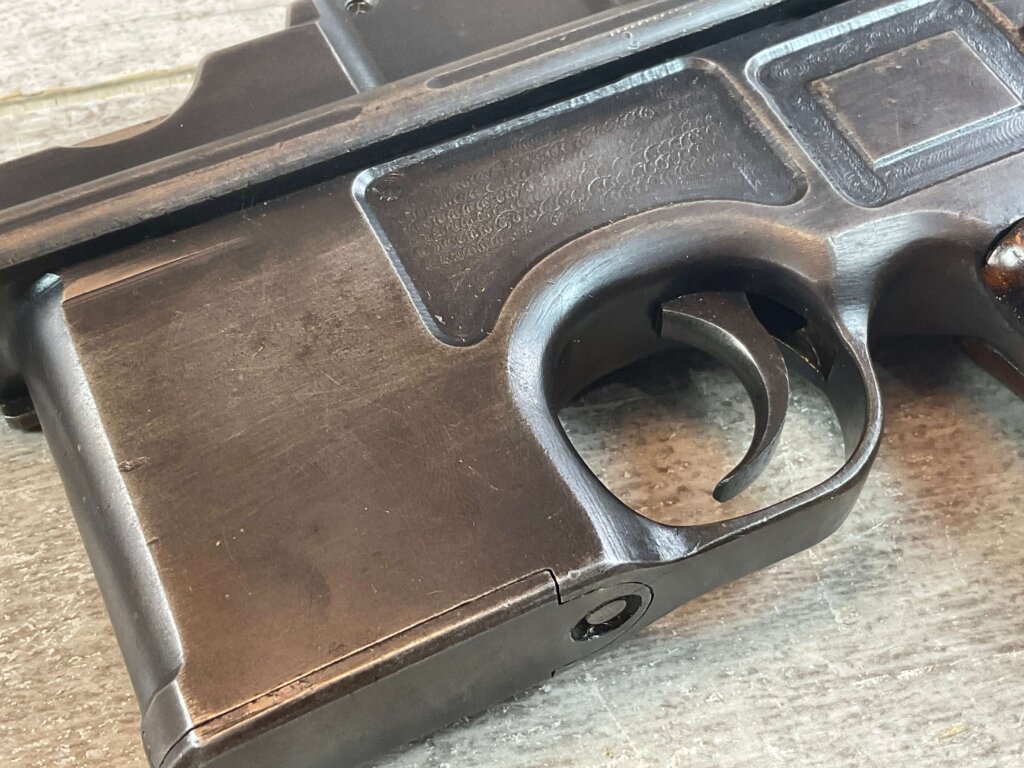 MAUSER C96 BROOMHANDLE 7.63 SEMI AUTO PISTOL #6-07500-JV