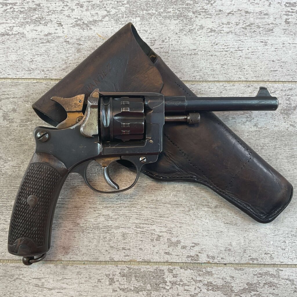 FRENCH MODEL 1892 8MM REVOLVER, 1893 MFR, ANTIQUE #6-07515-JV