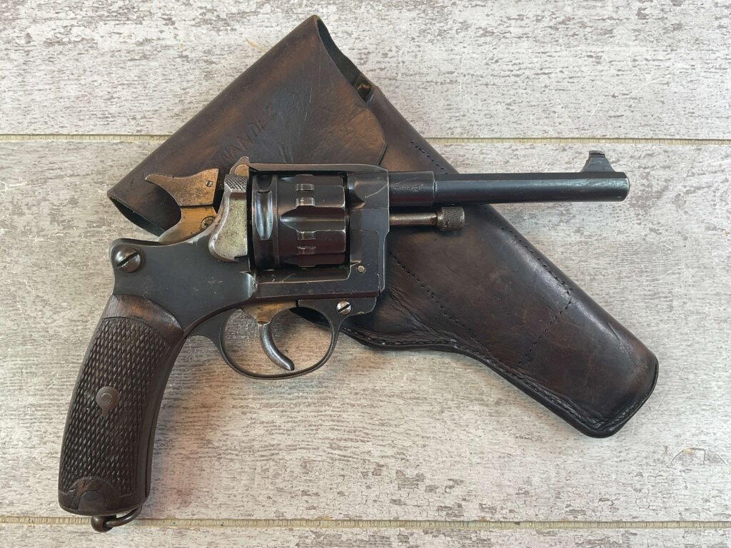 FRENCH MODEL 1892 8MM REVOLVER, 1893 MFR, ANTIQUE #6-07515-JV