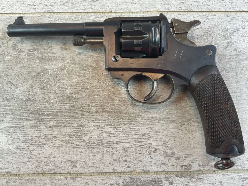 FRENCH MODEL 1892 8MM REVOLVER, 1893 MFR, ANTIQUE #6-07515-JV