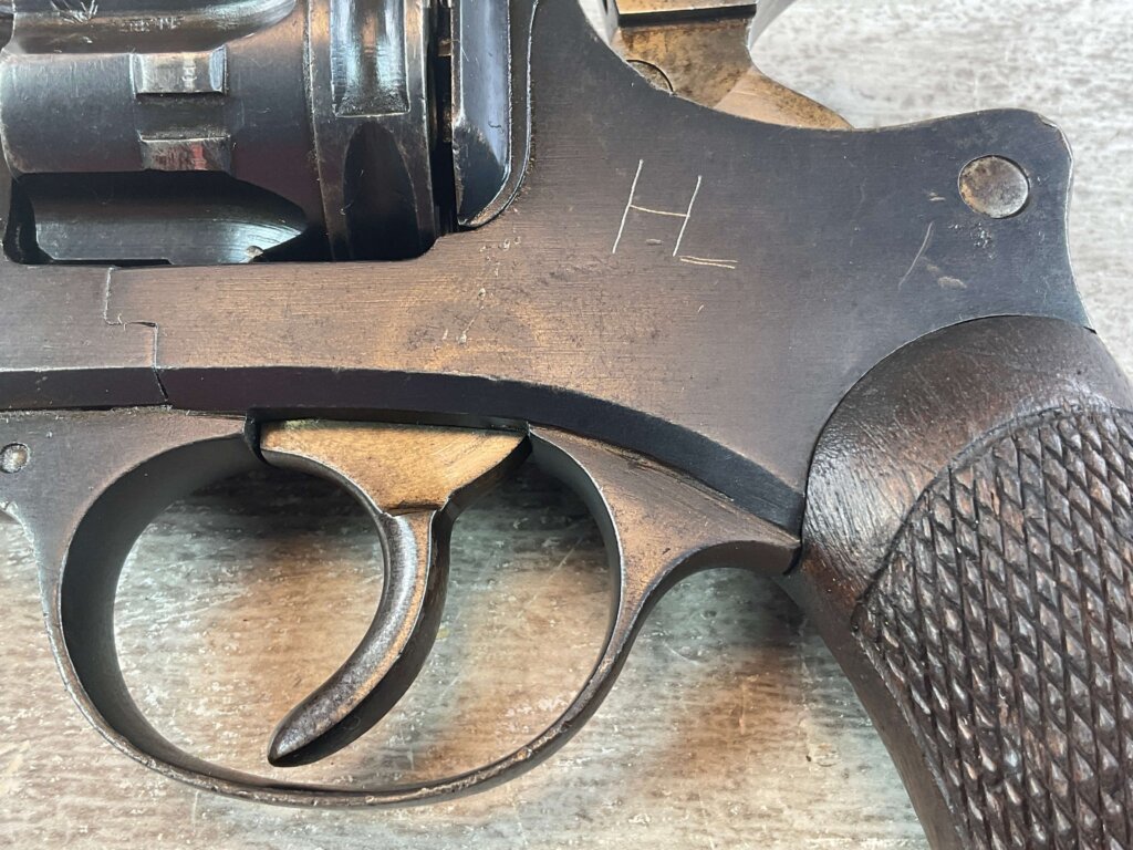 FRENCH MODEL 1892 8MM REVOLVER, 1893 MFR, ANTIQUE #6-07515-JV
