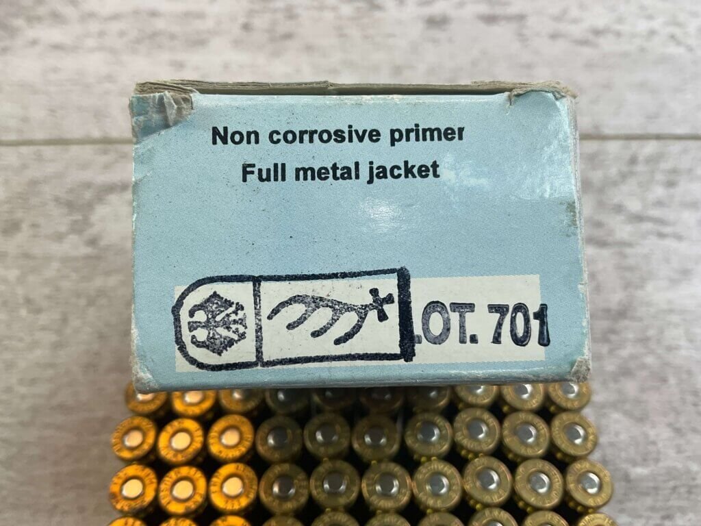 FNM 7.63X25MM (.30 MAUSER) 86 GR. AMMO, FULL BOX, JAMES EARL JONES COLLECTION #5-11296-PF