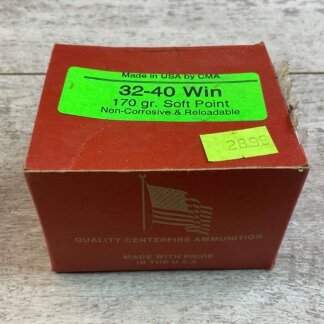 CMA 32-40 WINCHESTER, 170 GR. SP NON-CORROSIVE & RELOADABLE AMMO, FULL BOX, JAMES EARL JONES COLLECTION #5-11297-PF