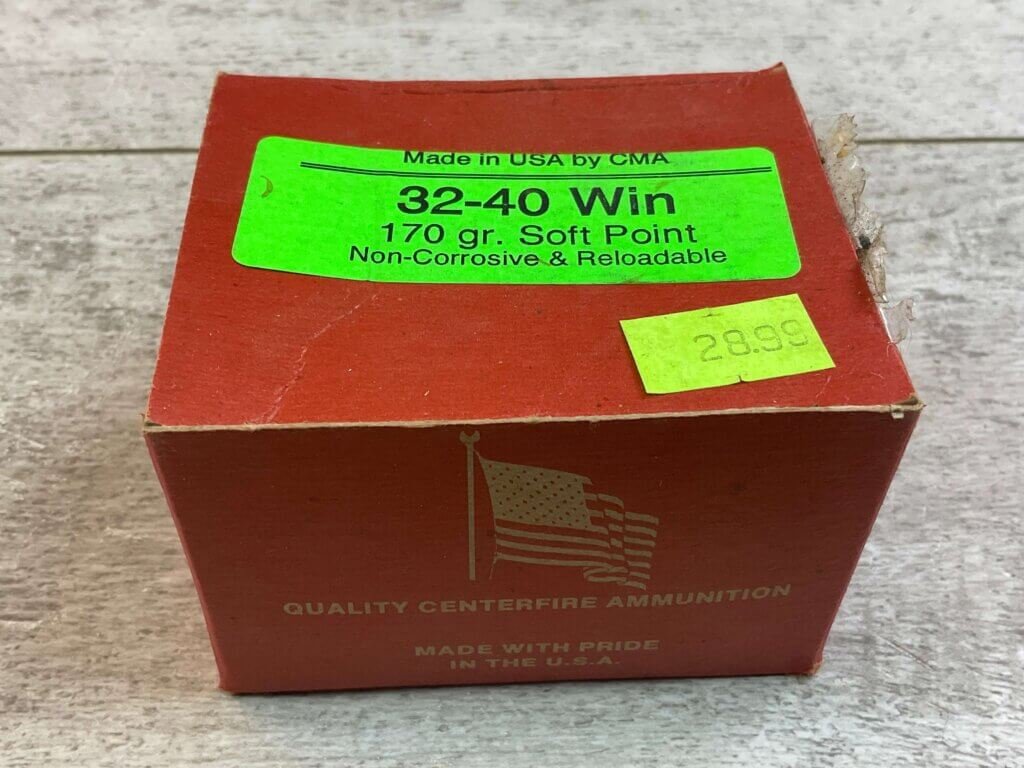 CMA 32-40 WINCHESTER, 170 GR. SP NON-CORROSIVE & RELOADABLE AMMO, FULL BOX, JAMES EARL JONES COLLECTION #5-11297-PF