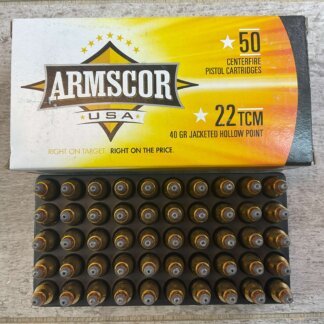 ARMSCOR 22 TSM, 40 GR. JHP AMMO, JAMES EARL JONES COLLECTION #5-11298-PF