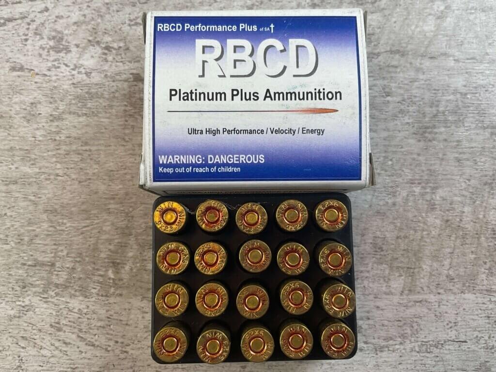 RBCD PLATINUM PLUS 9X23 WINCHESTER H. 60 GR. TFSP AMMO, FULL BOX, JAMES EARL JONES COLLECTION #5-11299-PF