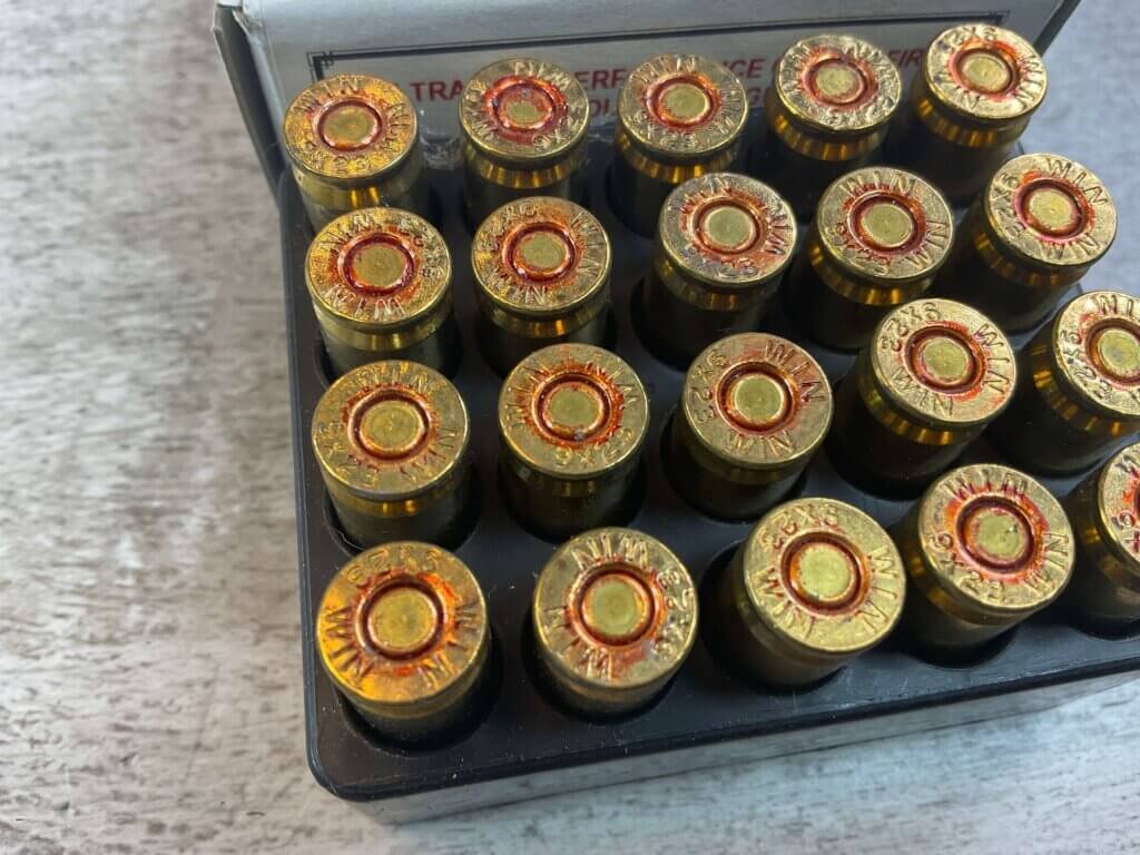 RBCD PLATINUM PLUS 9X23 WINCHESTER H. 60 GR. TFSP AMMO, FULL BOX, JAMES EARL JONES COLLECTION #5-11299-PF