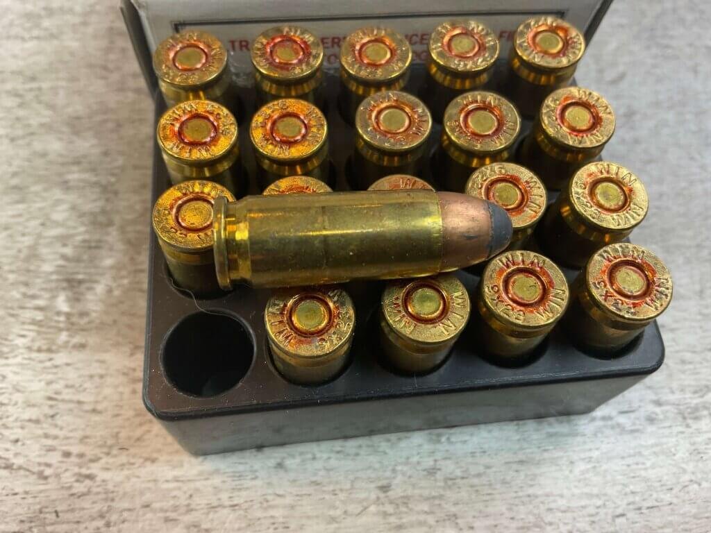 RBCD PLATINUM PLUS 9X23 WINCHESTER H. 60 GR. TFSP AMMO, FULL BOX, JAMES EARL JONES COLLECTION #5-11299-PF