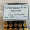 RBCD PLATINUM PLUS 9X23 WINCHESTER H. 60 GR. TFSP AMMO, FULL BOX, JAMES EARL JONES COLLECTION #5-11299-PF