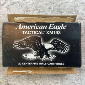 FEDERAL AMERICAN EAGLE TACTICAL XM193 5.56X45MM, 55 GR. FMJ AMMO, QTY 18, JAMES EARL JONES COLLECTION #5-11300-PF